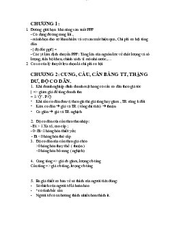 Đề cương ôn tập kinh tế vi mô | Trường đại học Thương mại