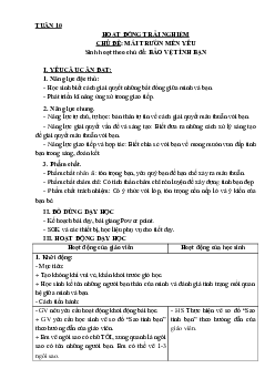 Chủ đề: Mái trường em yêu  - Tuần 10 | Hoạt động trải nghiệm 3 | Kết nối tri thức