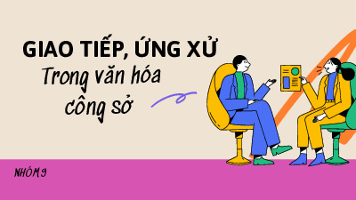 Giao tiếp ứng xử trong văn hóa công sở môn Cơ sở văn hóa Việt Nam | Trường Đại học Văn hóa Hà Nội