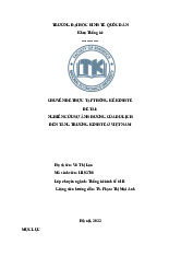 Nghiên cứu sự ảnh hưởng của du lịch đến tăng trưởng kinh tế ở việt nam | Chuyên đề thực tập môn thống kê kinh tế