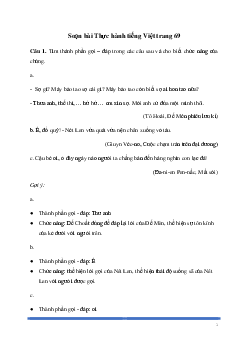 Soạn bài: Thực hành tiếng Việt trang 69 Ngữ Văn 8 | Kết nối tri thức