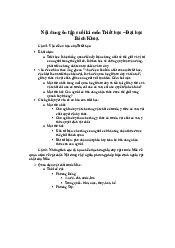 Nội dung ôn tập cuối kì môn Triết học | Đại học Bách Khoa - Đại học Đà Nẵng