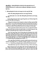 Đề 10 : những thắng lợi vĩ đại của cách mạng việt nam và nhữngbài học lớn về sự lãnh đạo của Đảng? môn Lịch sử Đảng | Trường đại học Mở Hà Nội