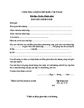 Mẫu Đơn Xin Chuyển Lớp Cấp 2,3 - Biểu mẫu văn bản