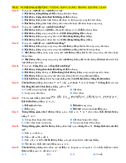 TOP 30 câu trắc nghiệm về hai đường thẳng song song trong không gian (giải chi tiết)