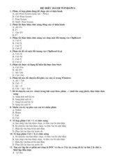 Trắc nghiệm tin học đại cương | Đại học Y Dược Cần Thơ