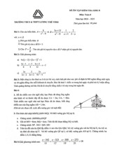 Đề ôn tập GK2 Toán 8 năm 2024 – 2025 trường Lương Thế Vinh – Hà Nội