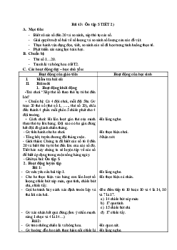 Giáo án Toán 1 - Tuần 15 | sách Cùng học để phát triển năng lực