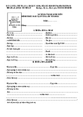 Mẫu viết sơ yếu lý lịch cho sinh viên hình thức đào tạo vừa học vừa làm | Trường Đại học Mỹ thuật Thành phố Hồ Chí Minh