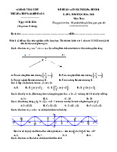 Đề khảo sát Toán 11 lần 1 năm 2025 – 2026 trường THPT Gia Bình 1 – Bắc Ninh