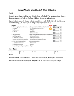 Smart World Workbook 7 Unit 8 Review