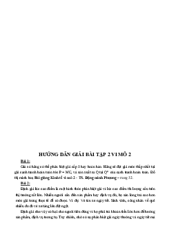 Hướng dân giải bài tập vĩ mô