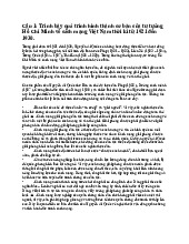 Câu hỏi tự luận ôn tập tư tưởng Hồ Chí Minh | Đại học Nguyễn Tất Thành