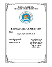 Báo cáo: Nhận Diện Khuôn Mặt và Ứng Dụng | Môn Nhập môn về trí tuệ nhân tạo - Đại học Hải Phòng