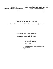 Đề cương học phần chi tiết Môi trường và phát triển bền vững | Đại học Nội Vụ Hà Nội