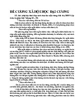 Đề cương ôn tập Môn Xã hội học văn hóa | Đại học Văn hóa Hà Nội