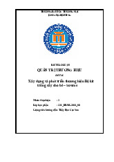 Xây dựng và phát triển thương hiệu Bộ kit trồng cây cho bé – Sowme | Bài thảo luận quản trị thương hiệu