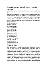 Phân tích bài thơ "Nơi tuổi thơ em" chọn lọc hay nhất