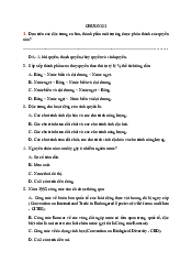 Đề cương ôn tập - Môi trường đại cương | Trường Đại học Khoa học Tự nhiên, Đại học Quốc gia HCM