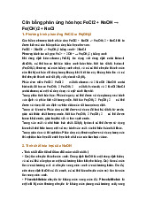 Cân bằng phản ứng hóa học FeCl2 + NaOH → Fe(OH)2 + NaCl