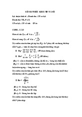 Tóm tắt công thức ôn tập kinh tế vĩ mô | Kinh tế vĩ mô | Trường Đại học kinh tế Thành Phố Hồ Chí Minh