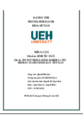 Tiểu luận Kinh Tế Vi Mô: Tình Hình Giá Cam Sành Vĩnh Long | Kinh tế vĩ mô | Trường Đại học kinh tế Thành Phố Hồ Chí Minh