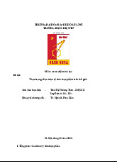 Tổng quan về an toàn vệ sinh thực phẩm trong Cơ sở điện sinh học | Thực tập cơ bản | Trường Đại học Bách khoa Hà Nội