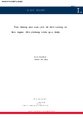 Nghiên cứu D: Yếu tố nội tại và ngoại tại trong phương thức gia nhập thị trường