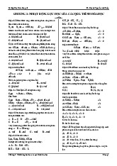 Đề cương môn Hóa học đại cương– khoa học  Trường Đại học bách khoa - Đại học đà nẵng.