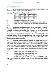 Bài tập môn kinh tế vĩ mô –Trường Đại học Hoa Sen