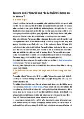 Trẻ em là gì? Người bao nhiêu tuổi thì được coi là trẻ em?