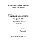 Giáo trình toán dành cho kinh tế và quản trị - Tài chính ngân hàng | Trường Đại học Khánh Hòa