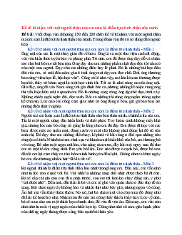 Văn mẫu lớp 6 Chân trời sáng tạo bài Kể về kỉ niệm với một người thân mà em xem là điểm tựa tinh thần của mình