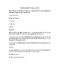 Hóa học 12 - Luyện tập: Mối liên hệ giữa hiđrocacbon và một số dẫn xuất của hiđrocacbon