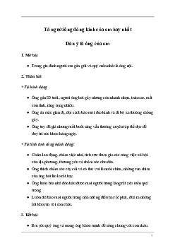 Tả người ông đáng kính của em | Tập làm văn lớp 5