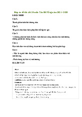 Đề thi tuyển sinh vào 10 môn Ngữ Văn Sở GD&ĐT Đà Nẵng năm 2024 - 2025