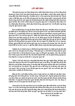 Giáo trình môn Quản trị học đại cương | Đại học Bách khoa Thành phố Hồ Chí Minh