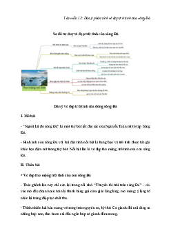 Dàn ý vẻ đẹp thơ mộng, trữ tình của dòng sông Đà (5 mẫu + Sơ đồ tư duy) | Văn mẫu lớp 12