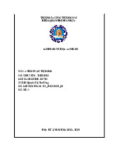 Bài tập quản trị tài chính | Trường Đại học Thương Mại