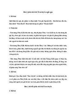 Văn mẫu lớp 11: Phân tích bài Trao duyên của Nguyễn Du (3 Dàn ý + 19 Mẫu) | Cánh diều