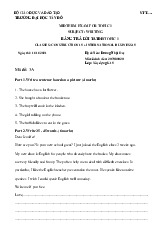 Writing Practice | Đại học Tây Đô