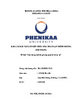 Xây dựng một ứng dụng quản lý nhân sự | Báo cáo bài tập lớn kết thúc học phần Lập trình hướng đối tượng