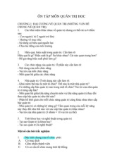 Ông tập - Môn quản trị học - Đại Học Kinh Tế Tài Chính Thành phố Hồ Chí Minh