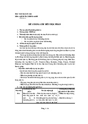 Đề Cương Chi Tiết Môn Marketing Dịch Vụ | Học Viện Ngân Hàng