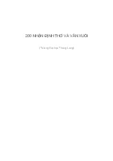 200 NHẬN ĐỊNH VỀ VĂN CHƯƠNG VÀ TƯ TƯỞNG NHÂN ĐẠO