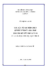 Luận văn Các yếu tố tác động đến quyết định mua đồ chơi cho trẻ em từ 3 đến 12 tuổi của các bậc cha mẹ tại TP.HCM môn Luận văn thạc sĩ kinh tế | Đại học Kinh tế Thành phố Hồ Chí Minh