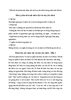 Văn mẫu lớp 7: Viết bài văn phân tích một nhân vật văn học yêu thích trong cuốn sách đã đọc | Kết nối tri thức