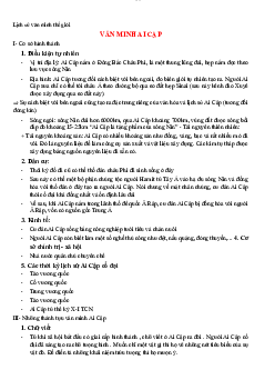 Cơ sở hình thành nền văn minh Ai Cập | Đại học Sư Phạm Hà Nội