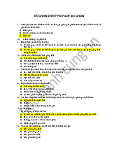 ĐỀ CƯƠNG ÔN TẬP PHÁP LUẬT ĐẠI CƯƠNG | Đại học Điện lực