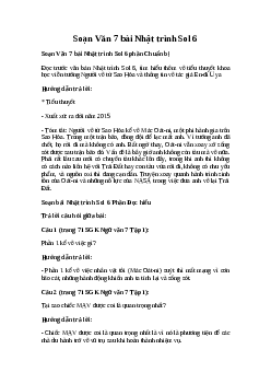 Soạn bài Nhật trình Sol 6 | Ngữ văn 7 sách Cánh diều